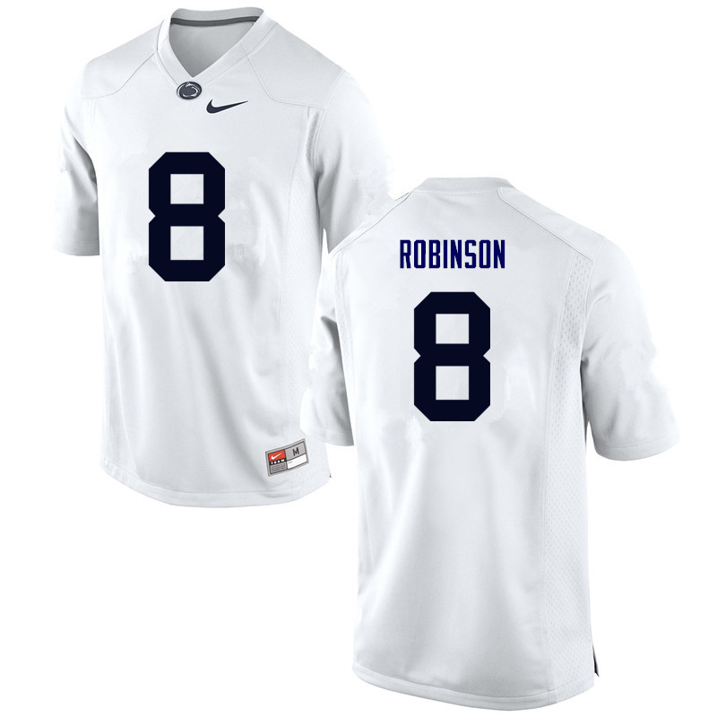 Men Penn State Nittany Lions #8 Allen Robinson College Football Jerseys-White